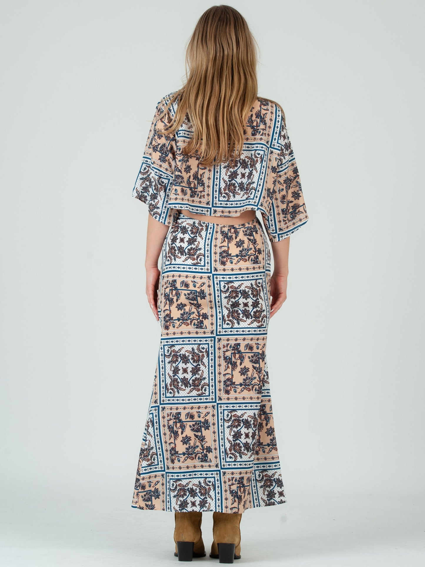 Women’s Patch Print Maxi Dress