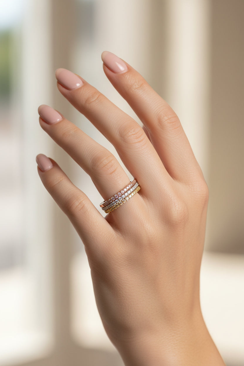 Women’s Gold Cz Rings