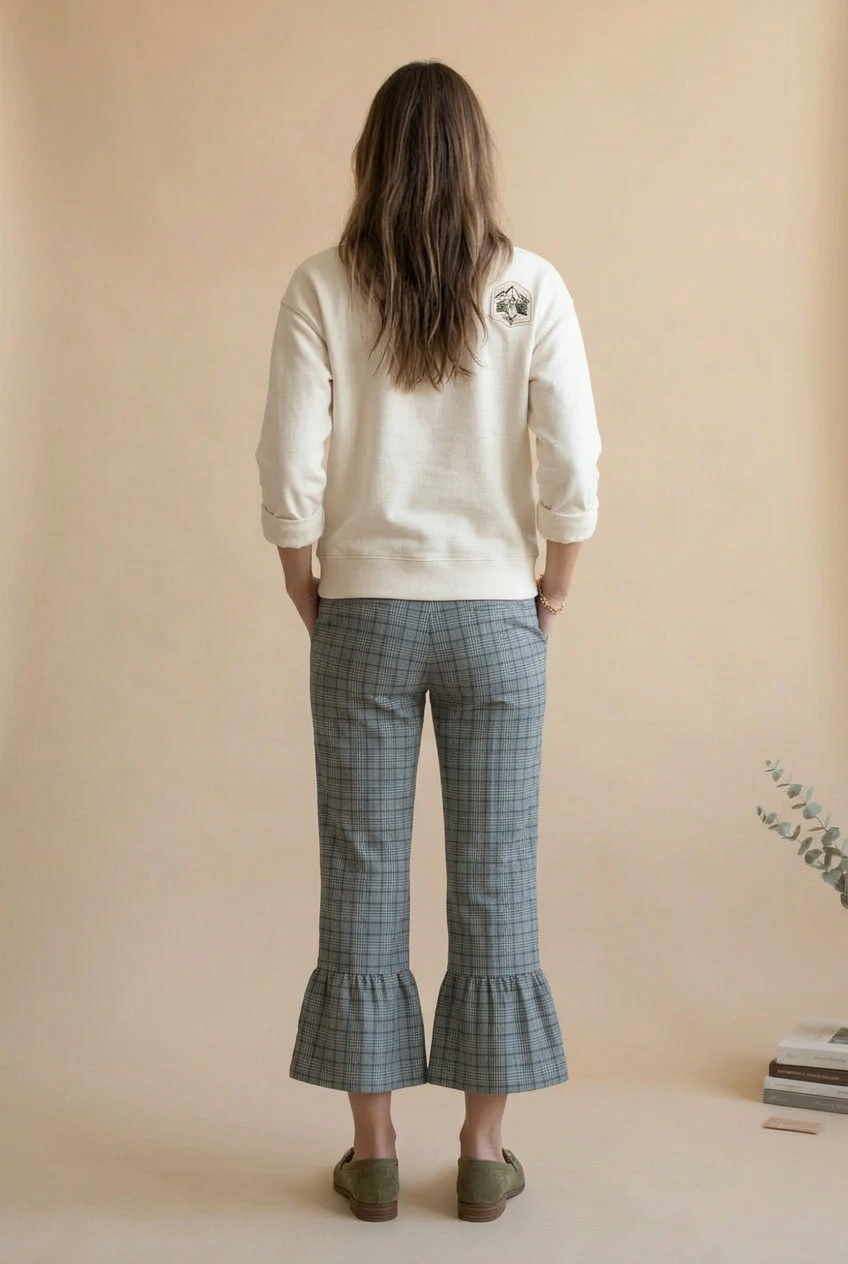 Women’s Glen Plaid Crop Trousers