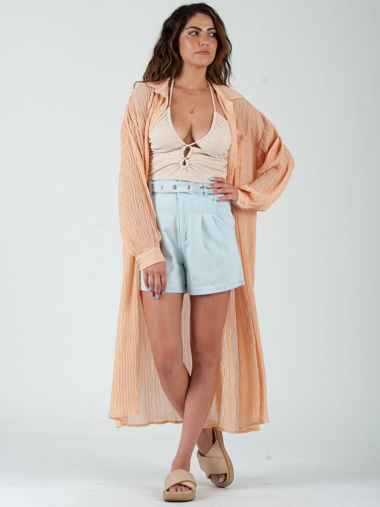 Women’s Duster Button Down Shirt