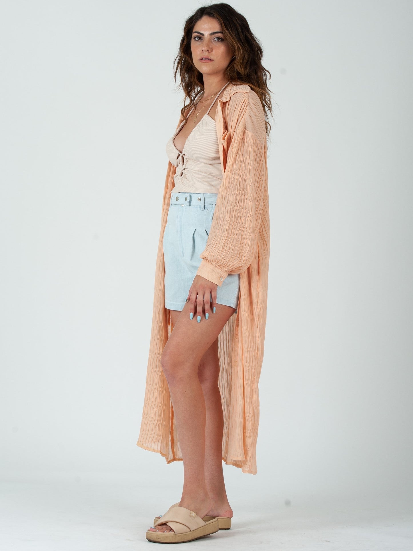 Women’s Duster Button Down Shirt
