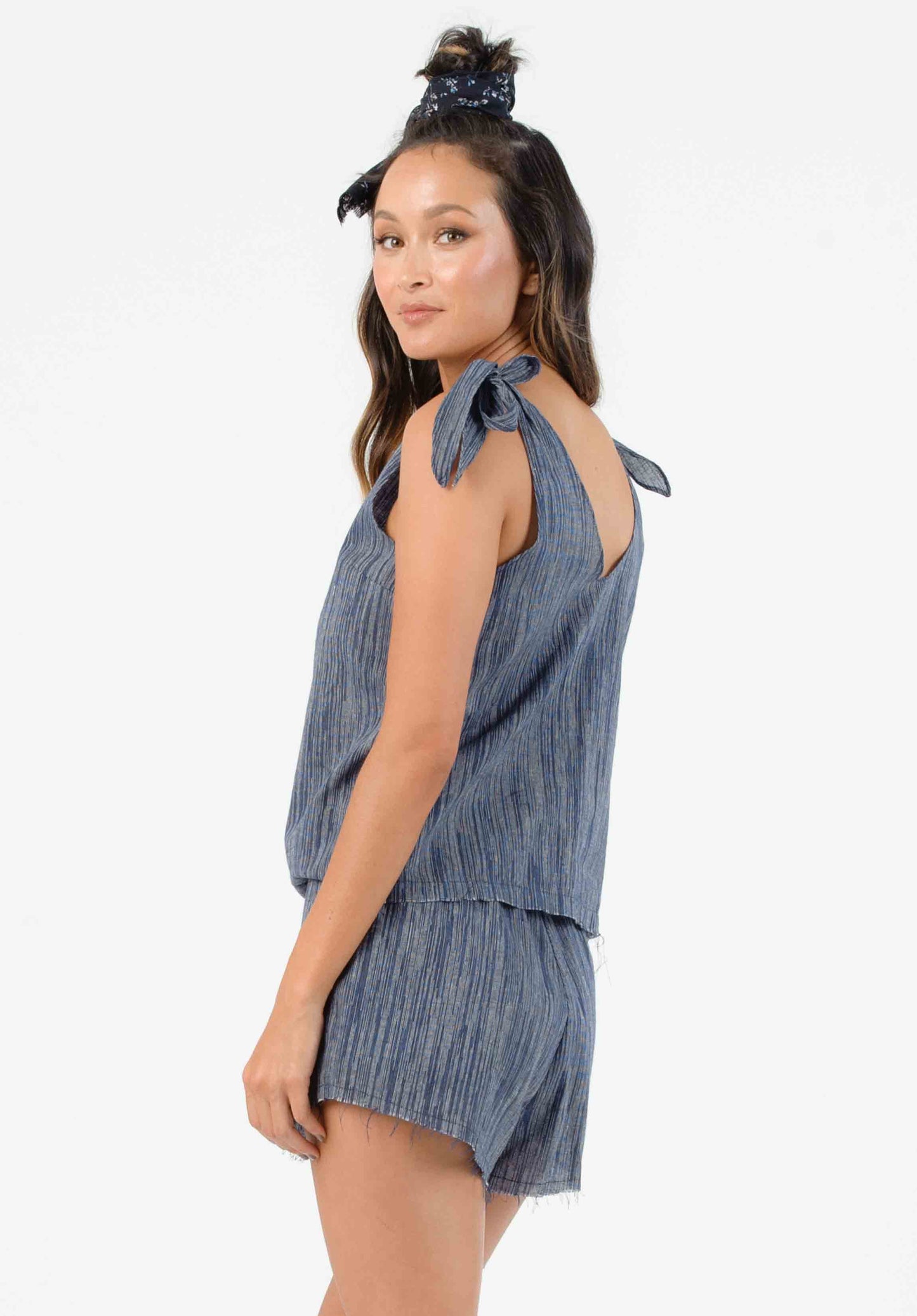 Women’s Cotton Linen V neck Tank Top