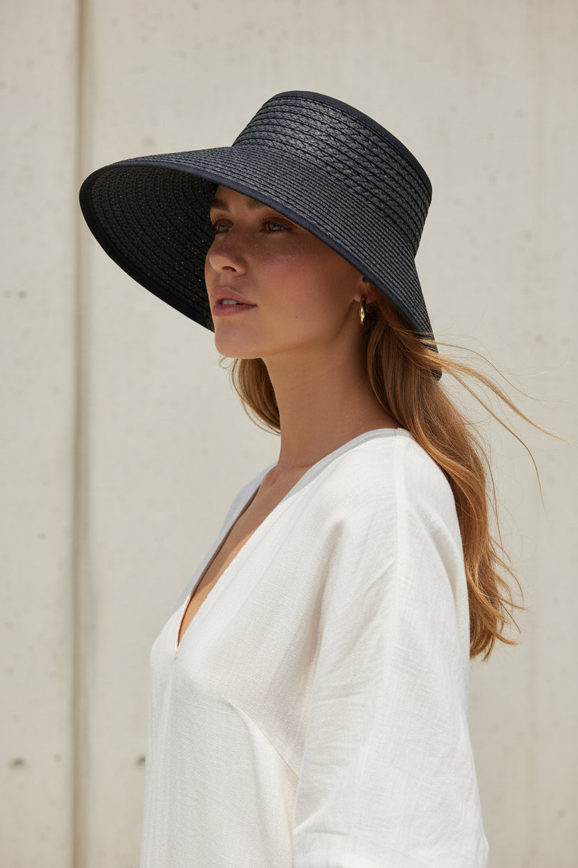 Women’s Straw Velcro Visor