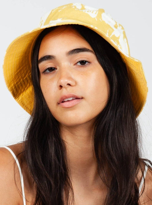 TIDE CANVAS BUCKET HAT-MARIGOLD
