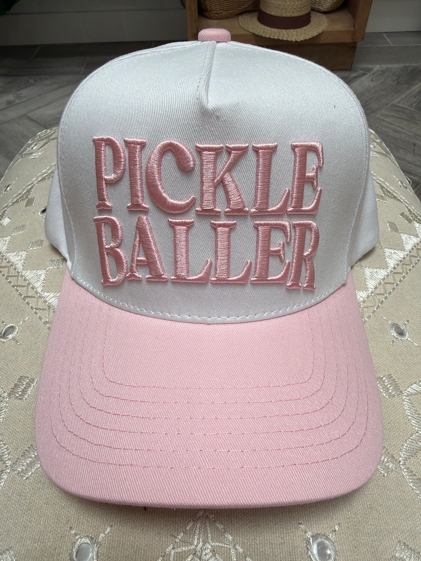 Women’s “Pickleballer” Embroidered Baseball Cap