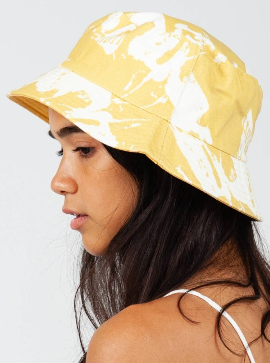 TIDE CANVAS BUCKET HAT-MARIGOLD