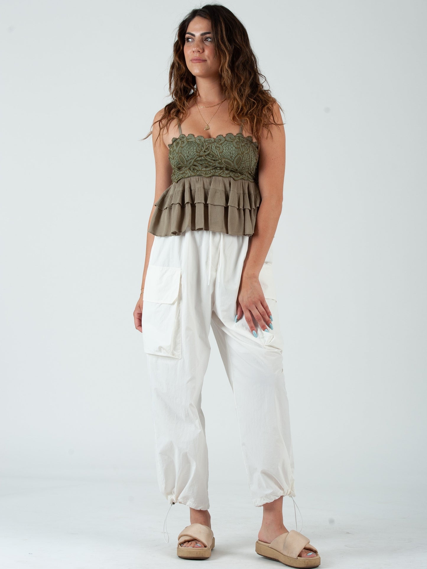 Women’s Lace overlay Cami Too