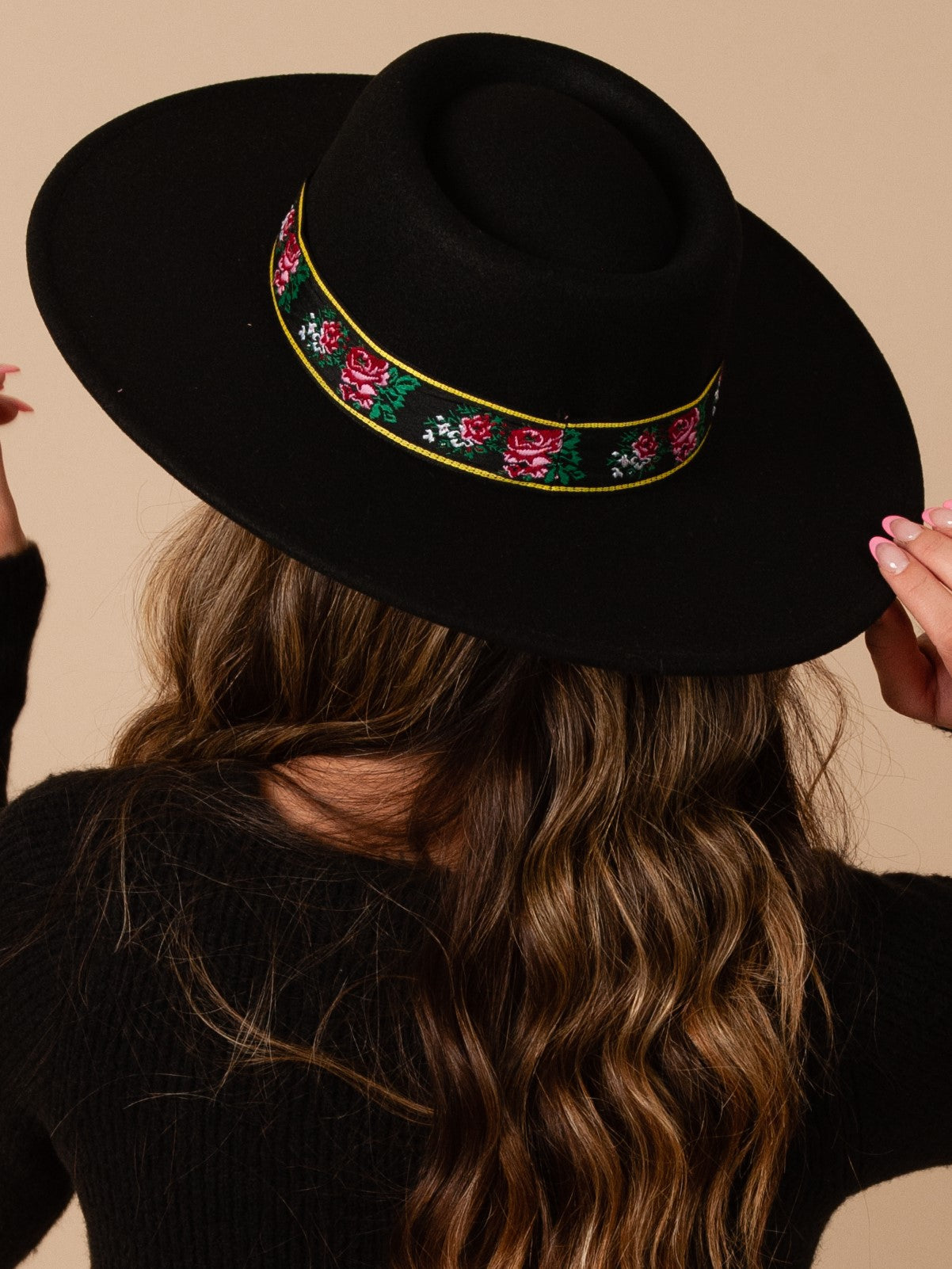 Women’s Gaucho Felt hat with Brocade Band