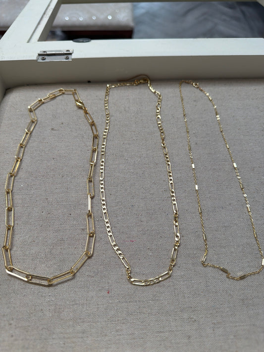 18k vermeil chain necklaces