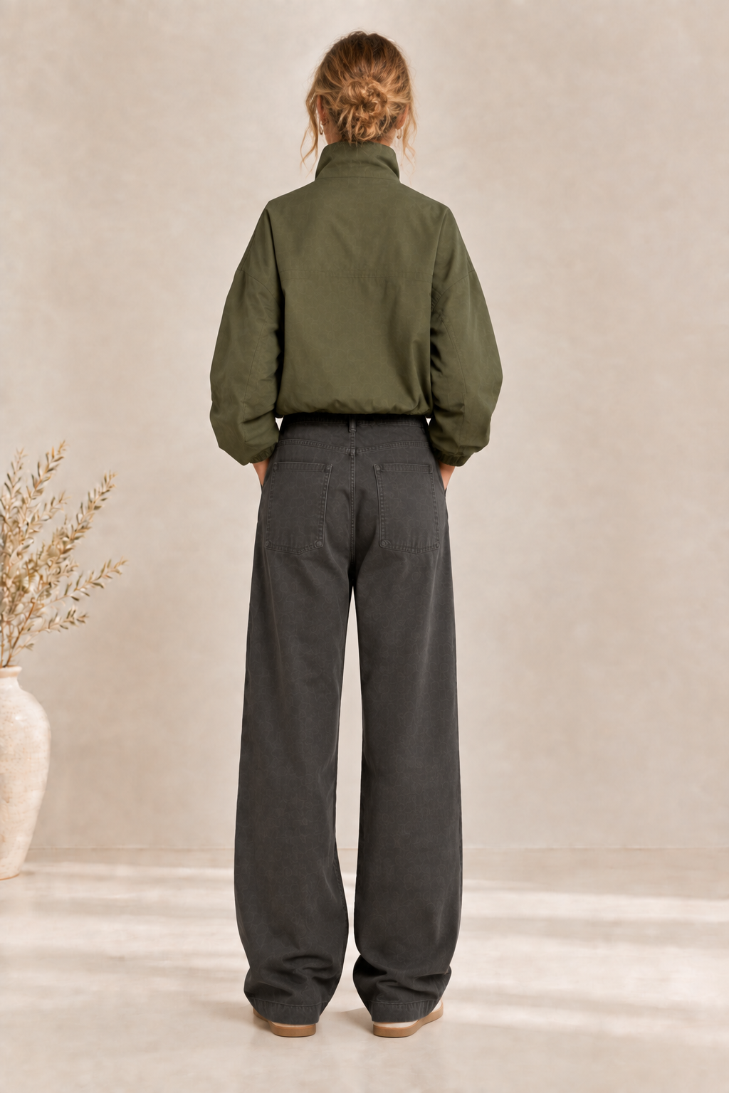 Women’s Cotton Wide Leg Relaxed Pants