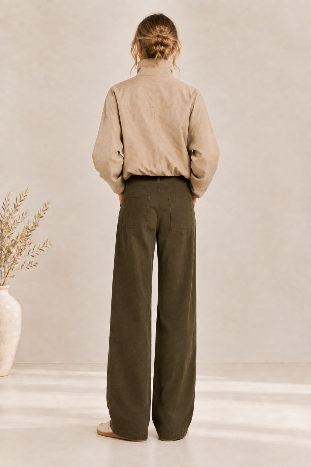 Women’s Cotton Wide Leg Relaxed Pants