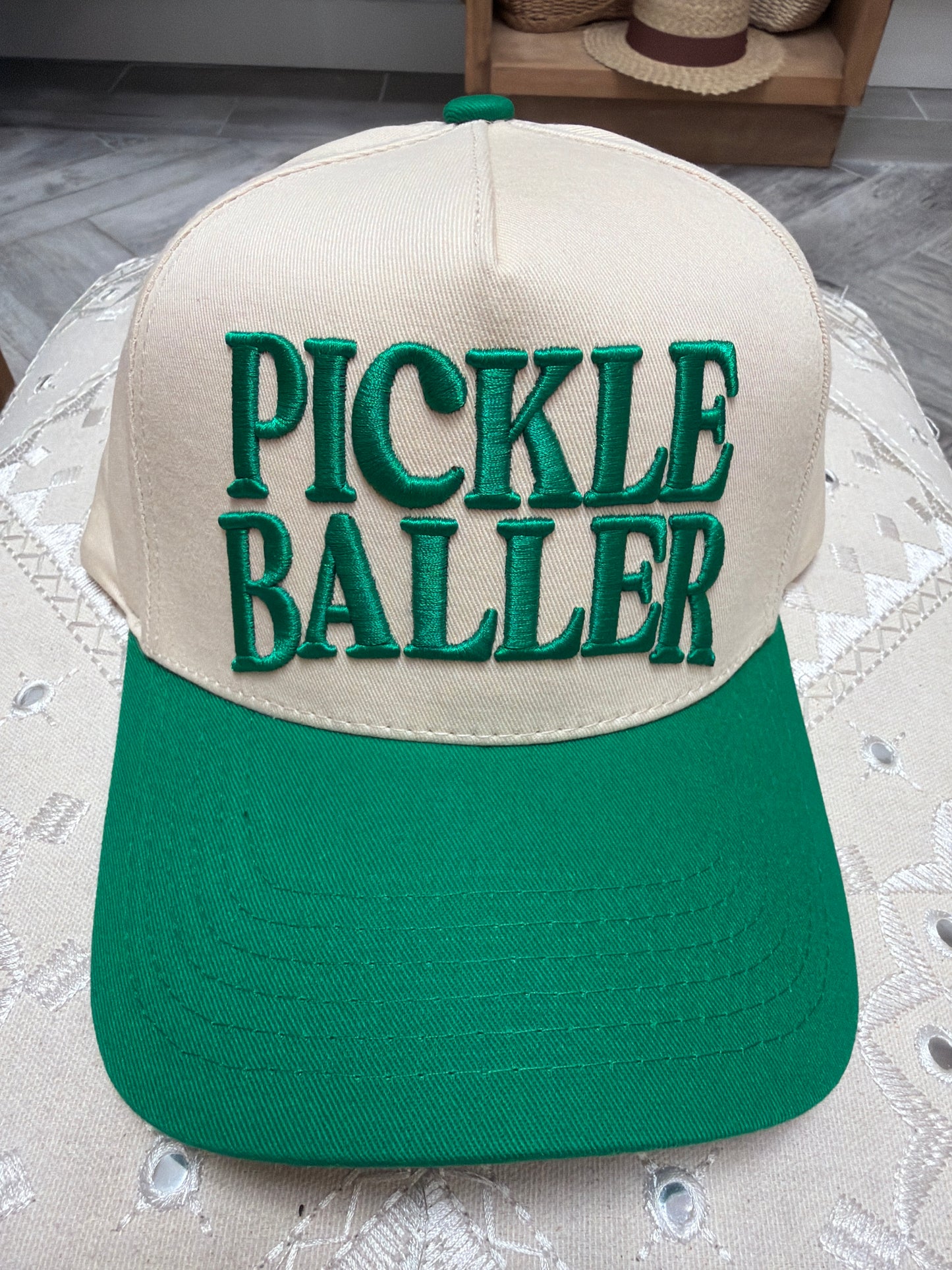Women’s “Pickleballer” Embroidered Baseball Cap