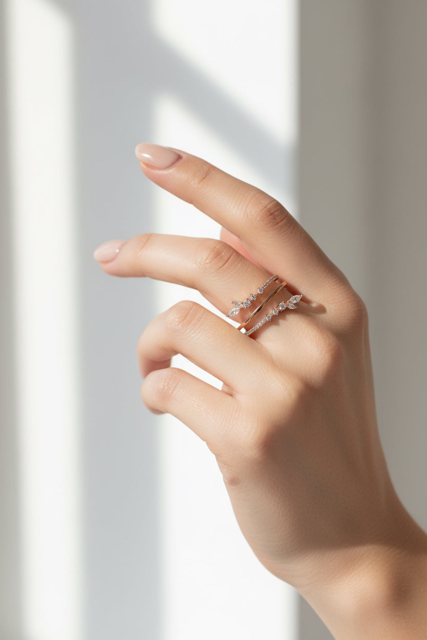 Women’s Gold Cz Rings