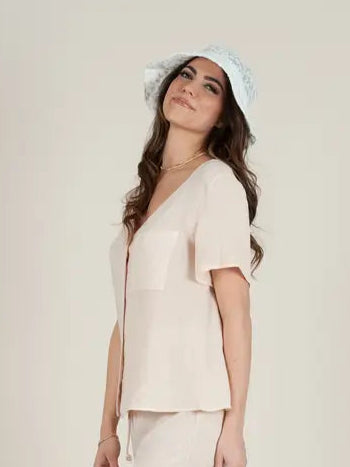 Donna Rayon Short Sleeve Shirt