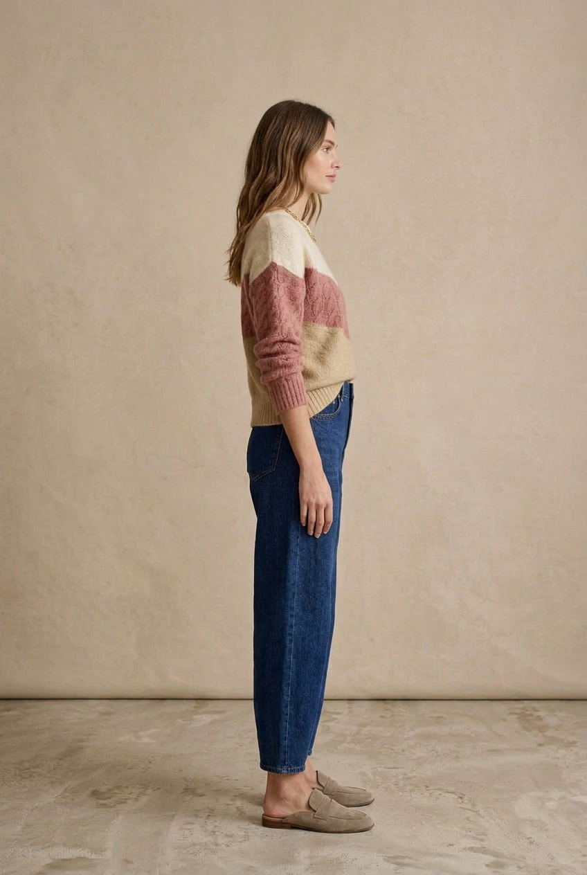 Women’s Chevron Crew Neck Sweater