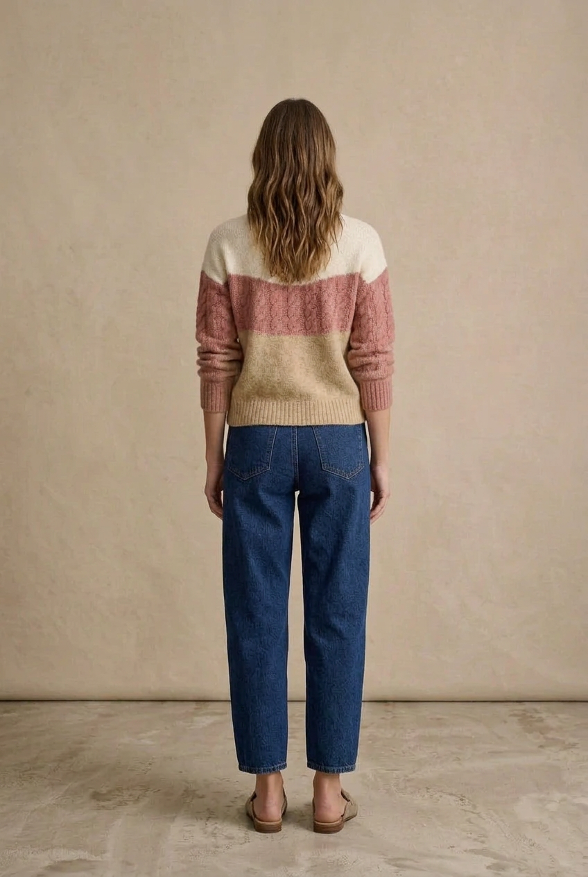 Women’s Chevron Crew Neck Sweater