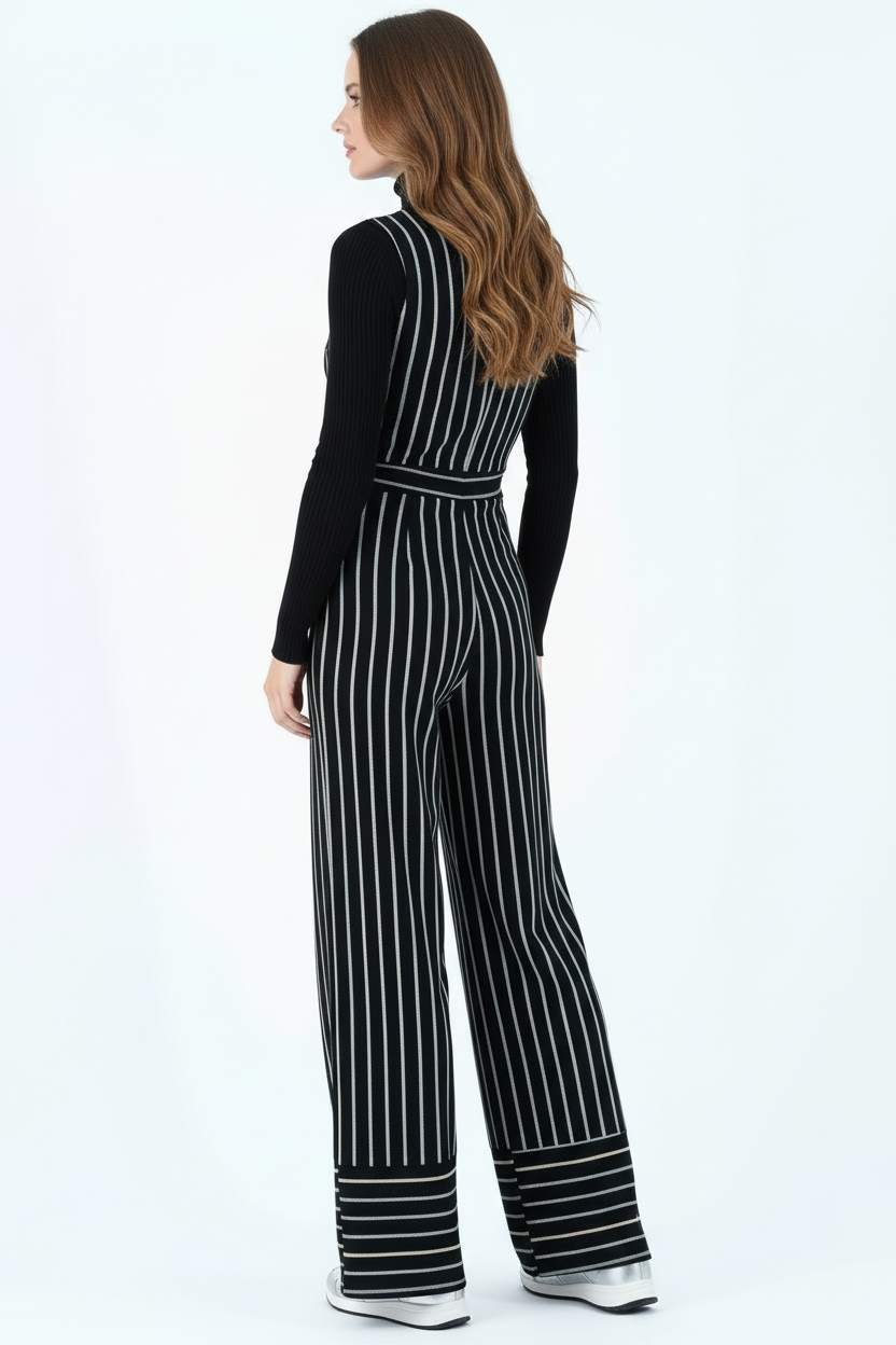 Women’s Tweed Striped Jumpsuit