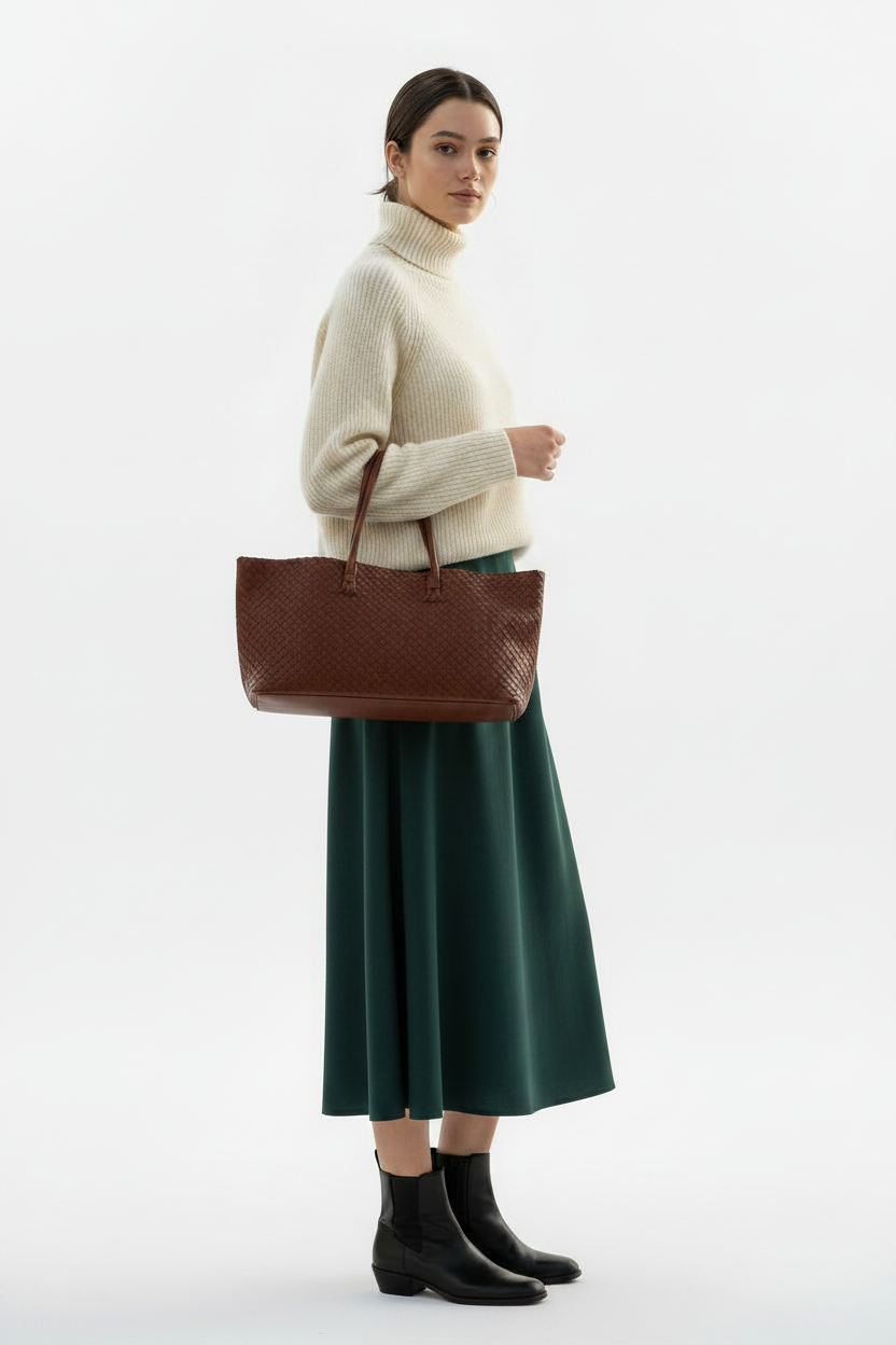 Women’s Vegan Leather Baguette Purse