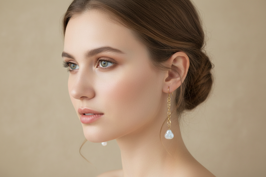 Baroque Pearl Drop Earrings