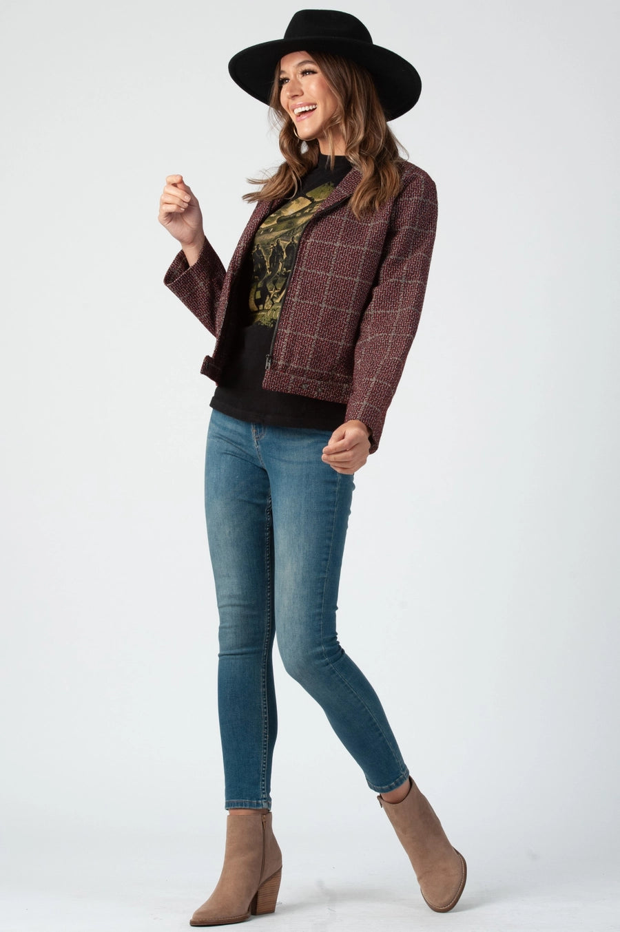 Women’s Tweed Moto Jacket