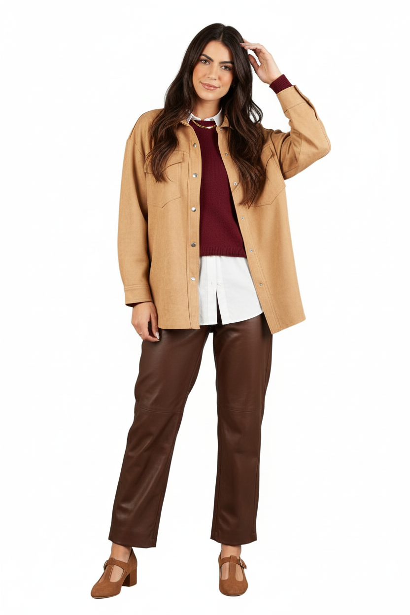 Women’s Faux Suede Shacket