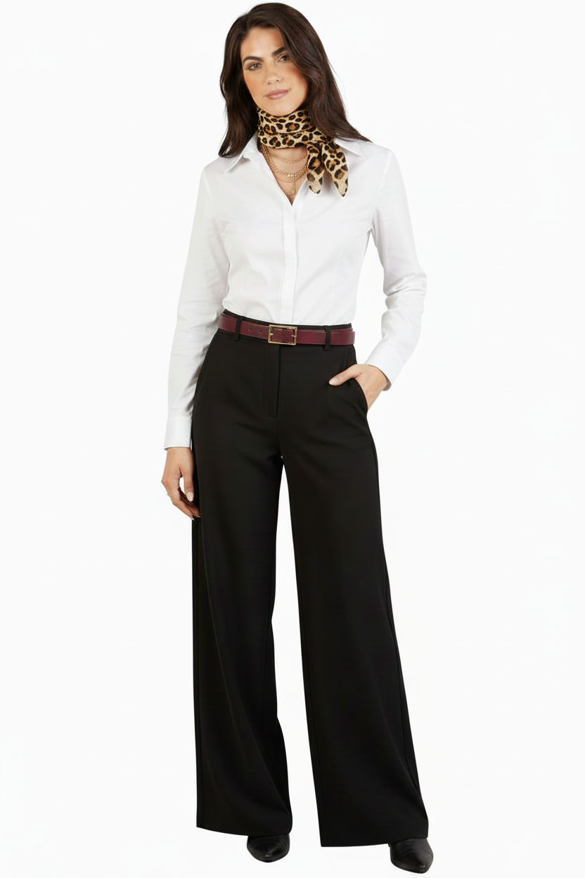 Women’s Wide Leg Pleat Trousers