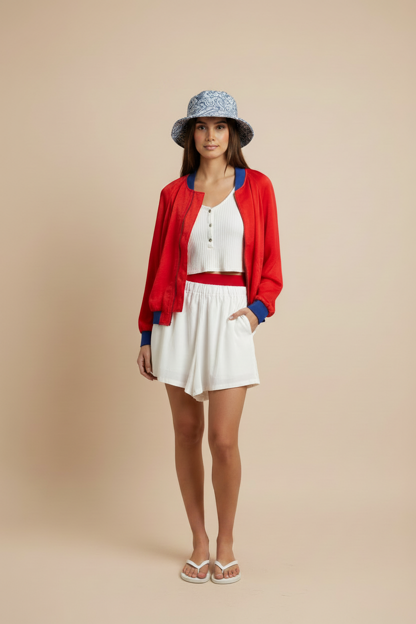 Women’s Brushed Satin Bomber Jacket