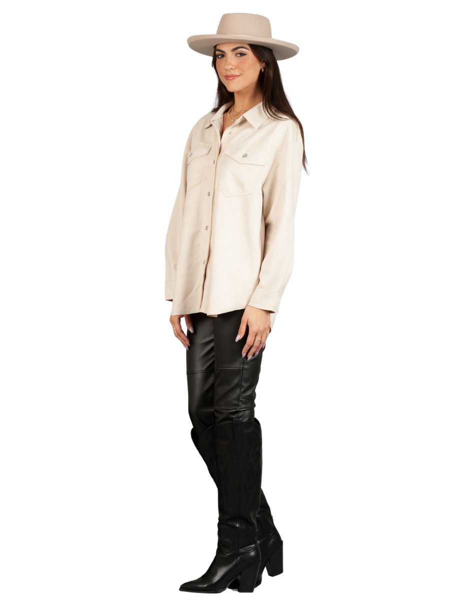 Women’s Faux Suede Shacket