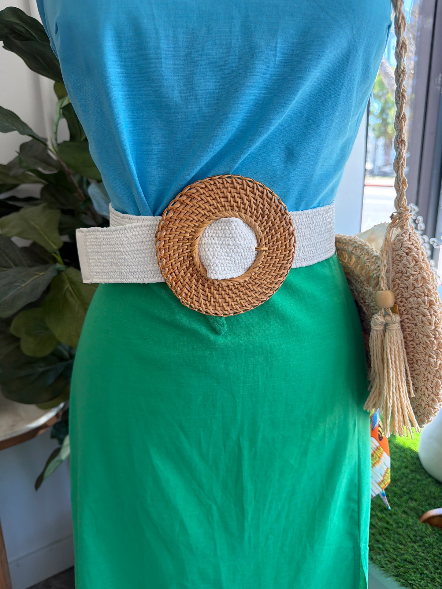 Women’s Wicker Buckle Belt