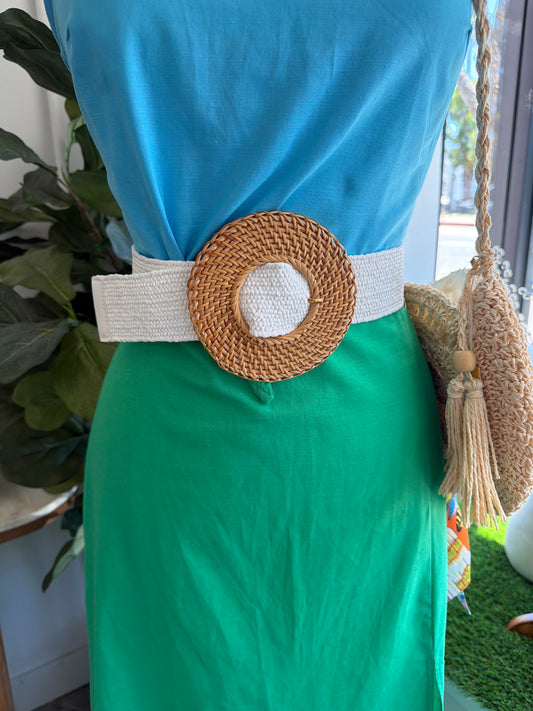 Women’s Wicker Buckle Belt