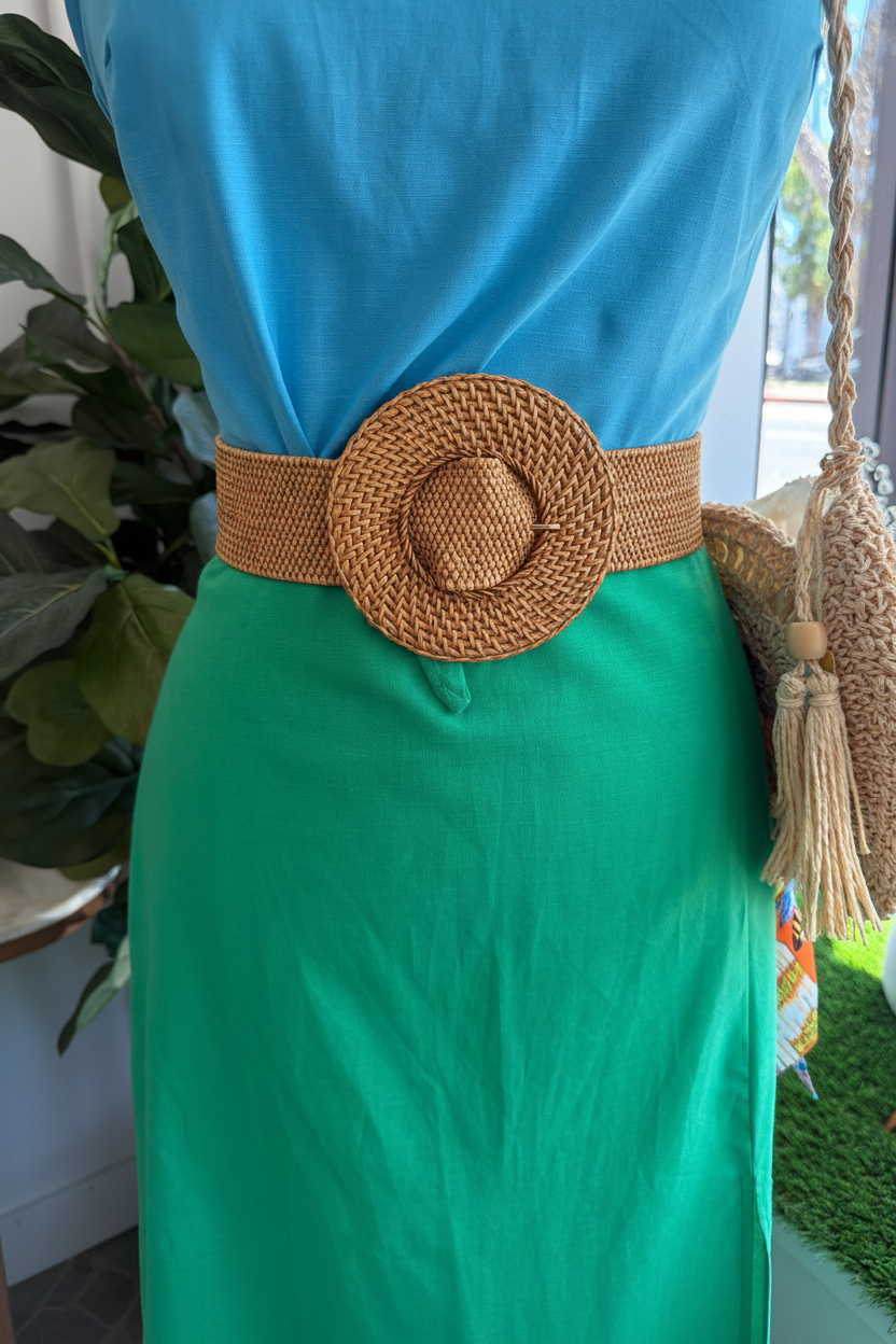 Women’s Wicker Buckle Belt