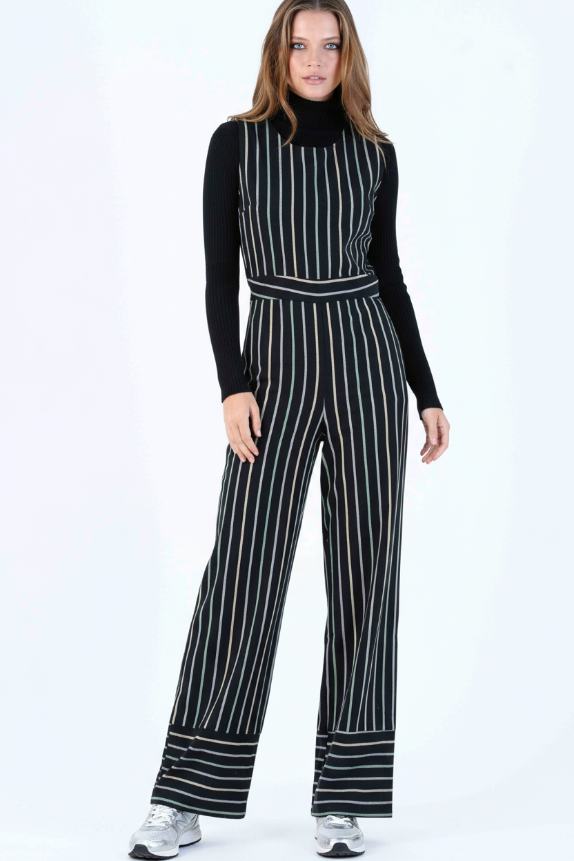 Women’s Tweed Striped Jumpsuit