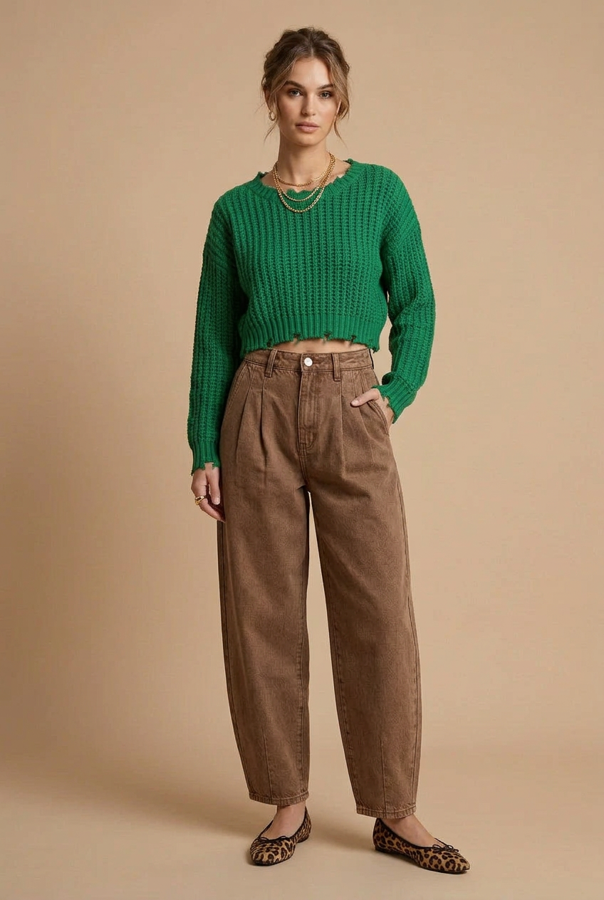 Women’s Frayed Sweater