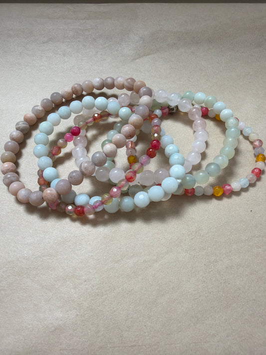 Natural Gemstone Beaded Bracelets