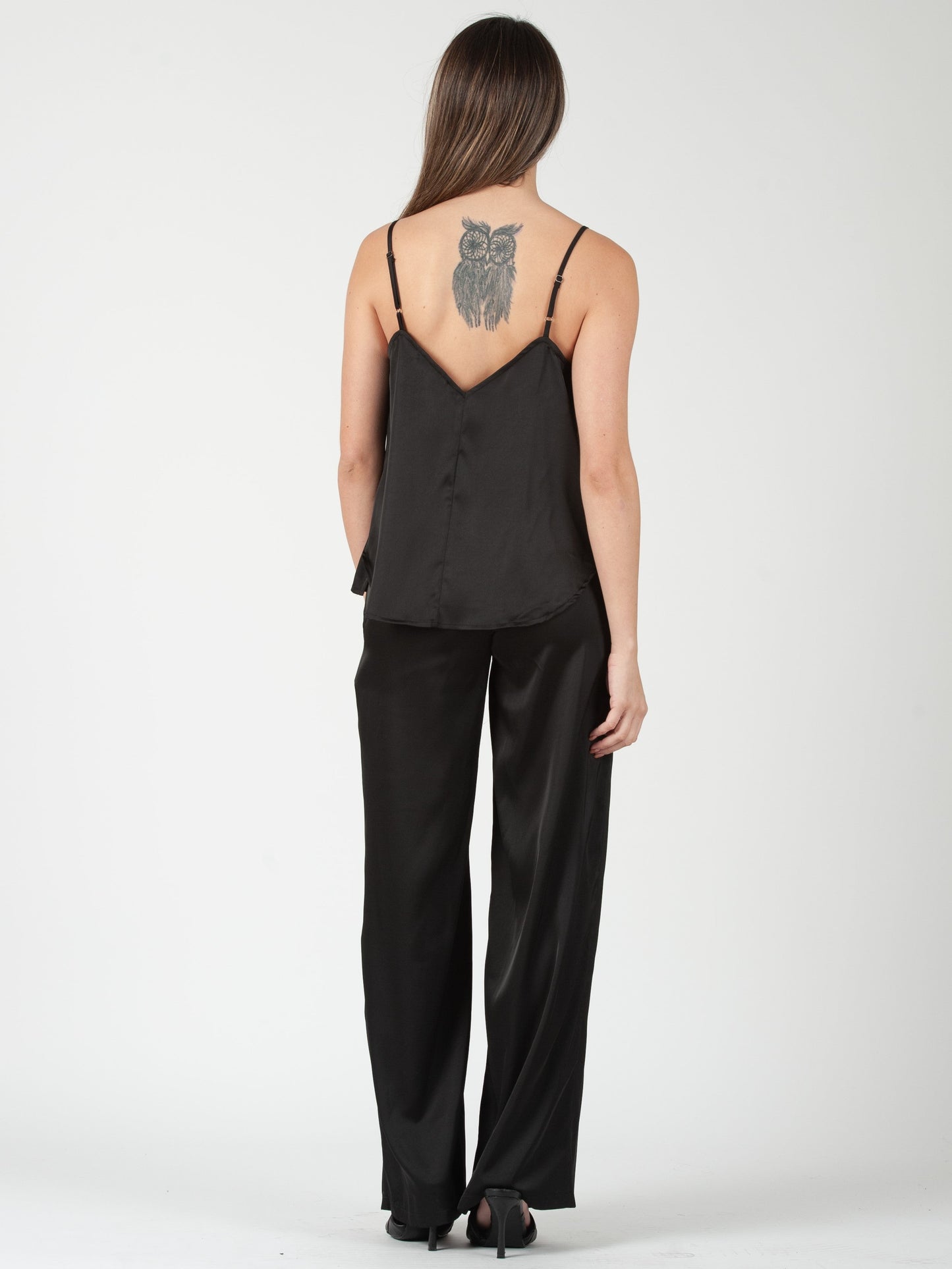 Women’s Black Satin Cami