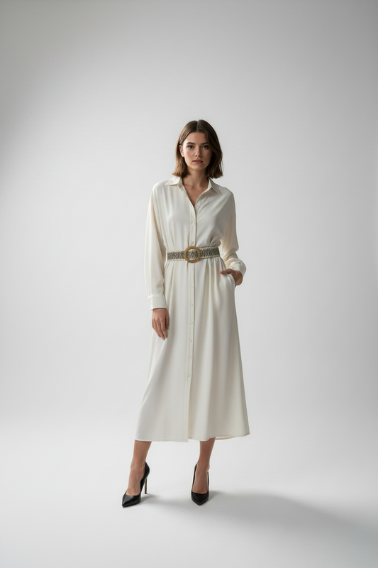 Women’s chevron straw belt