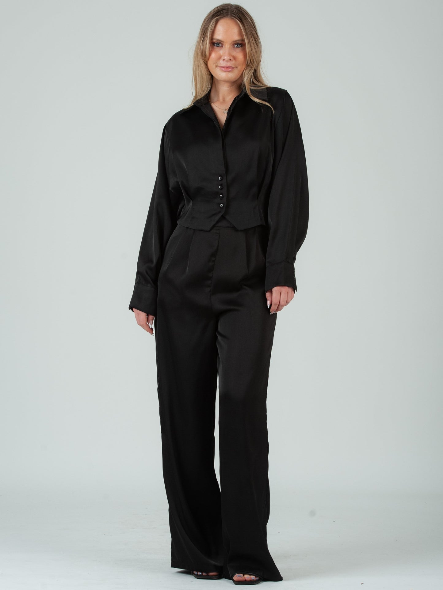 Women’s Satin Pleat Trousers