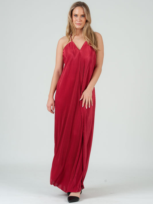 Women’s Pleated Maxi Dress