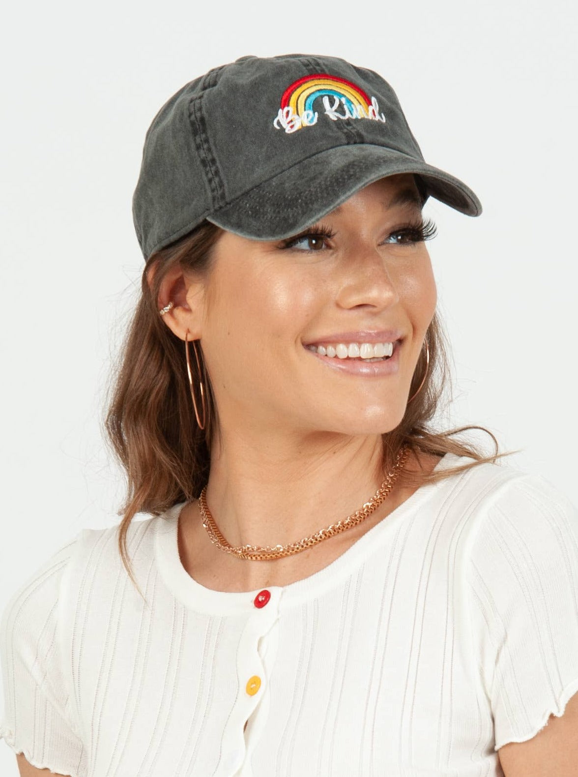 Women’s “Be Kind” Embroidered Baseball Cap
