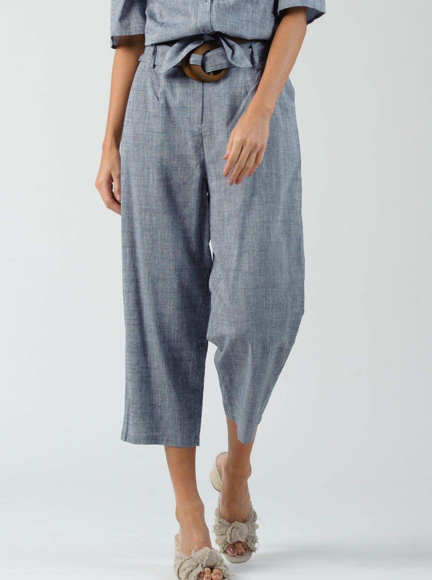 Women’s Linen Cropped Pants