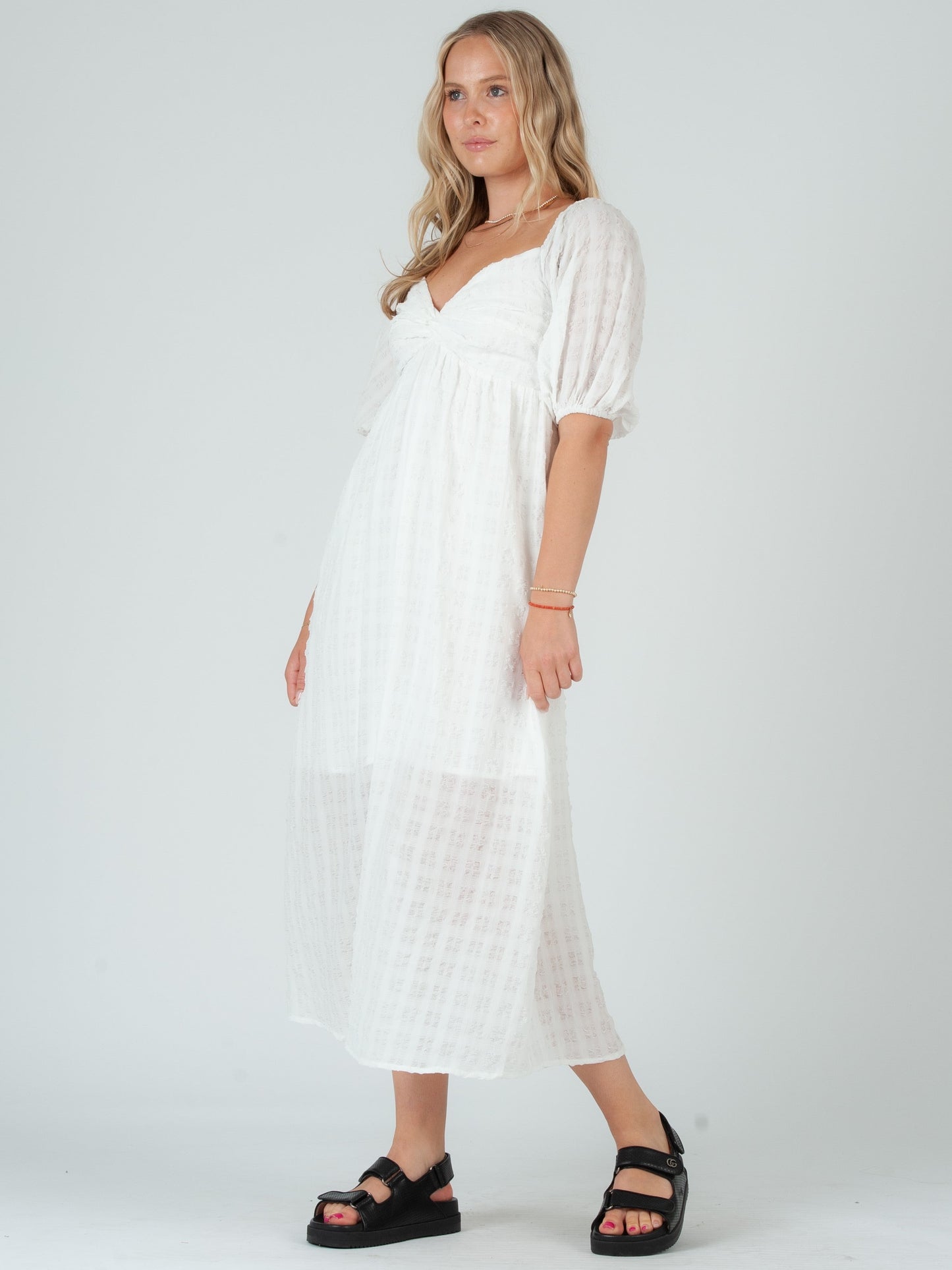 Women’s Gingham Midi Dress