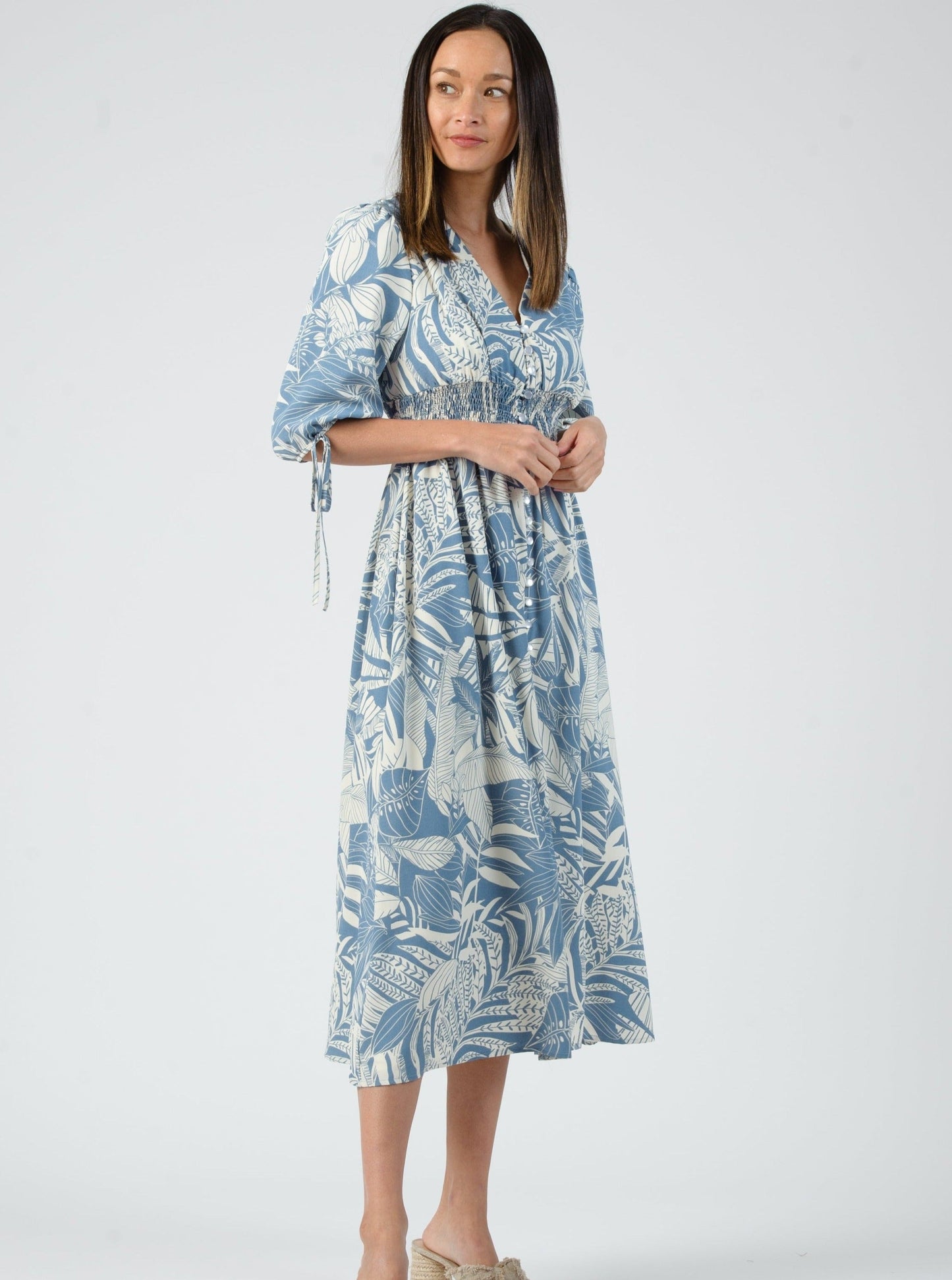 Women’s Tropic Print Midi Dress