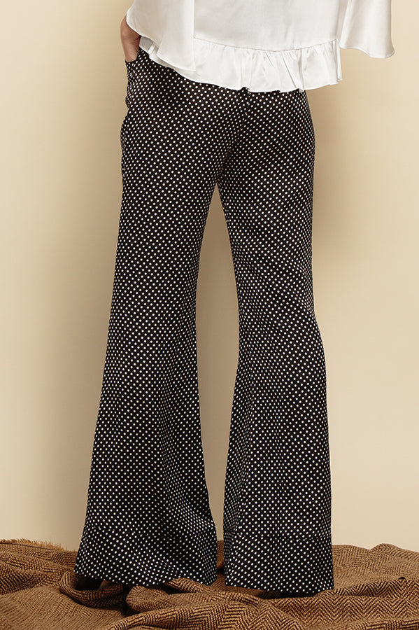 Women’s Satin Polka Dot Trousers