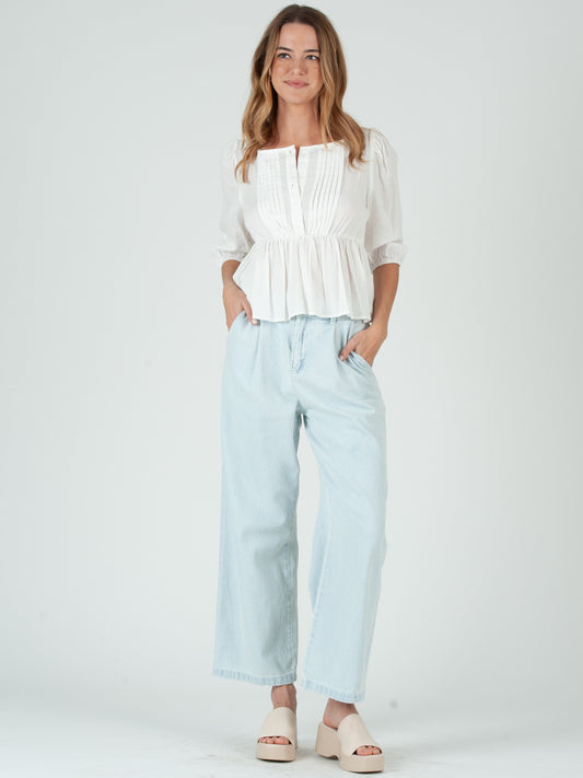 Women’s Cotton Pin tuck Blouse