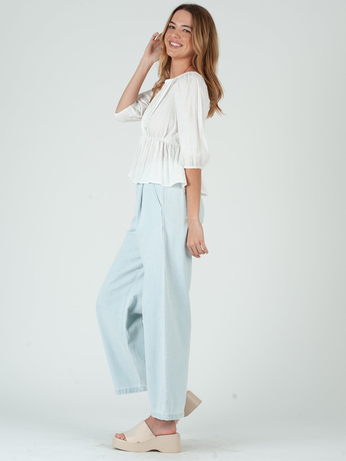 Women’s Cotton Pin tuck Blouse