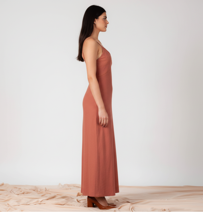 Women’s Sueded Woven Slip Dress
