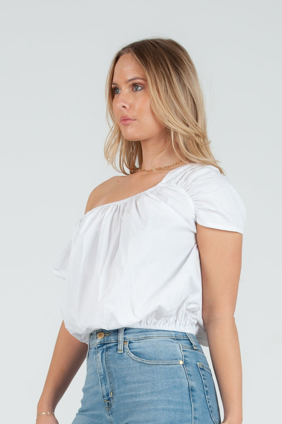 Women’s Poplin Peasant Top
