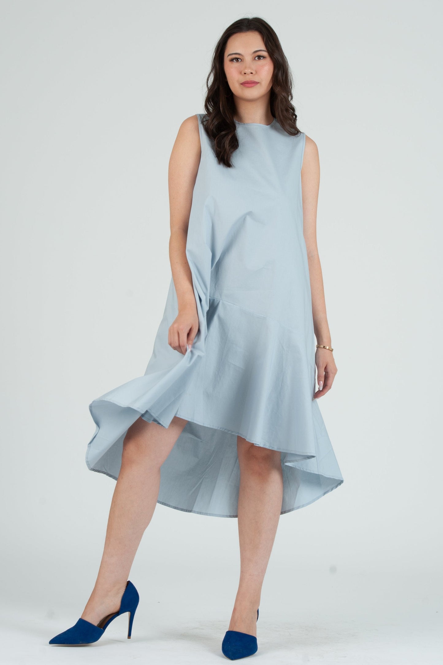 Women’s Poplin Hi Low Dress