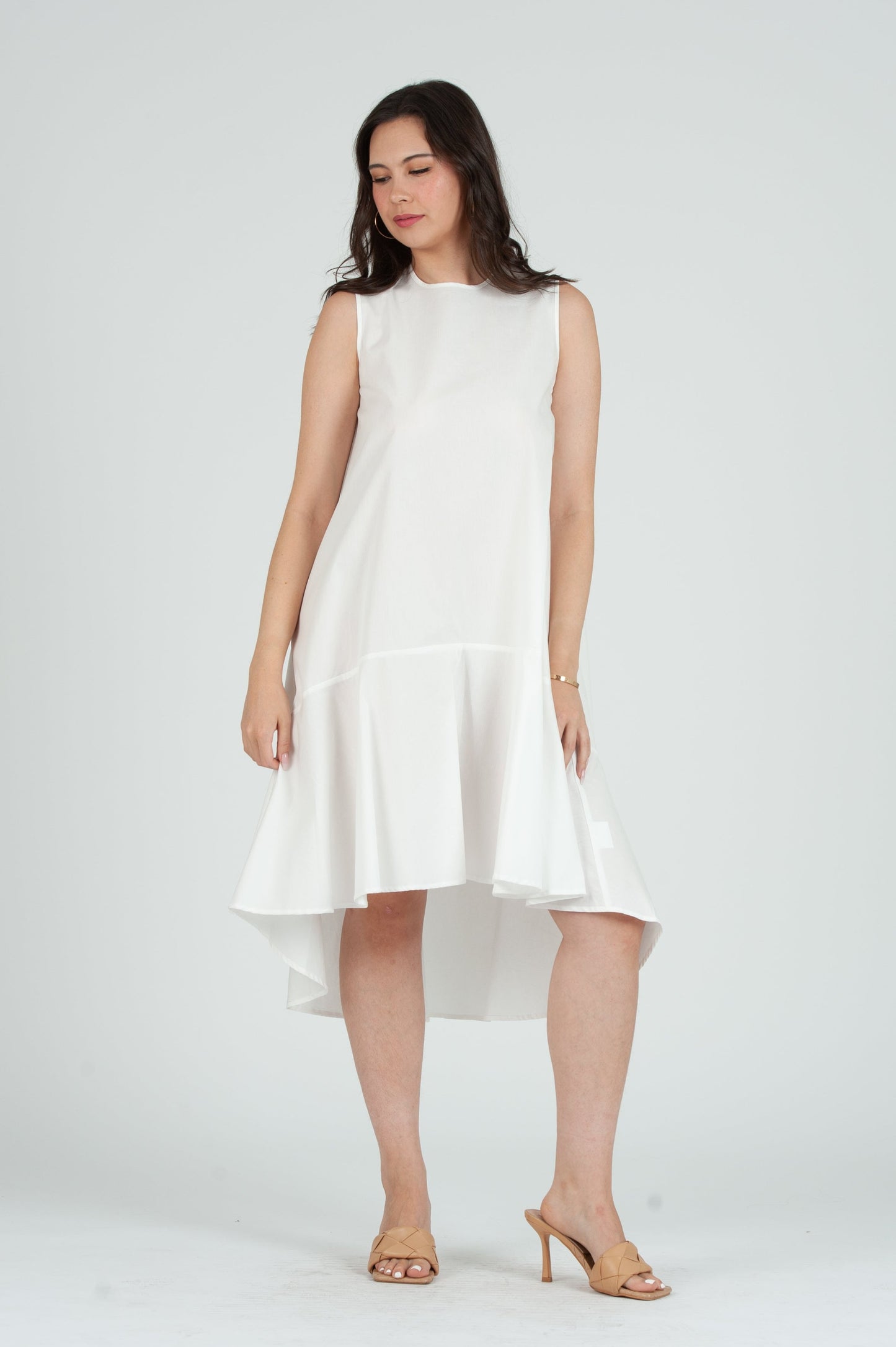 Women’s Poplin Hi Low Dress