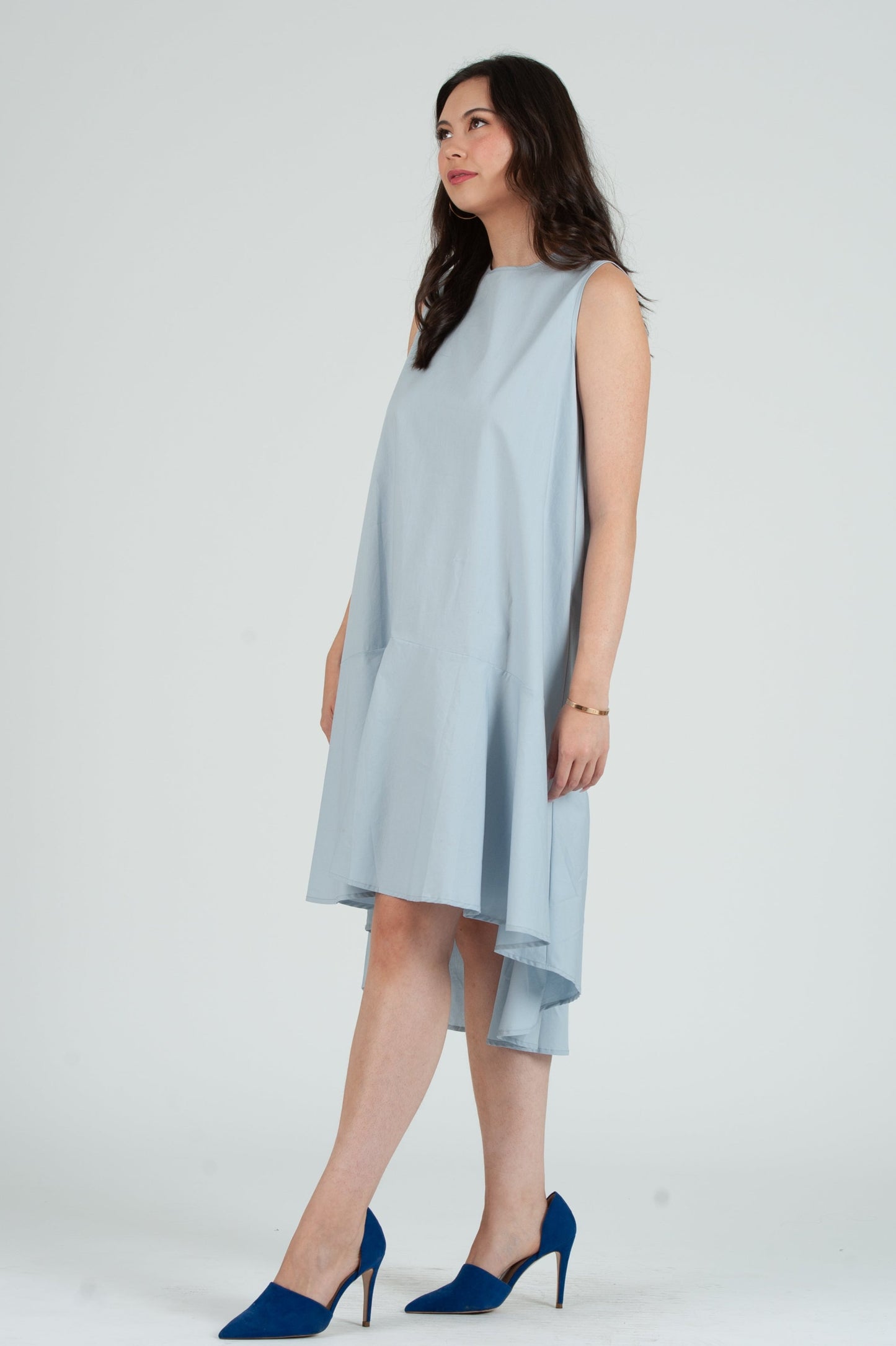 Women’s Poplin Hi Low Dress